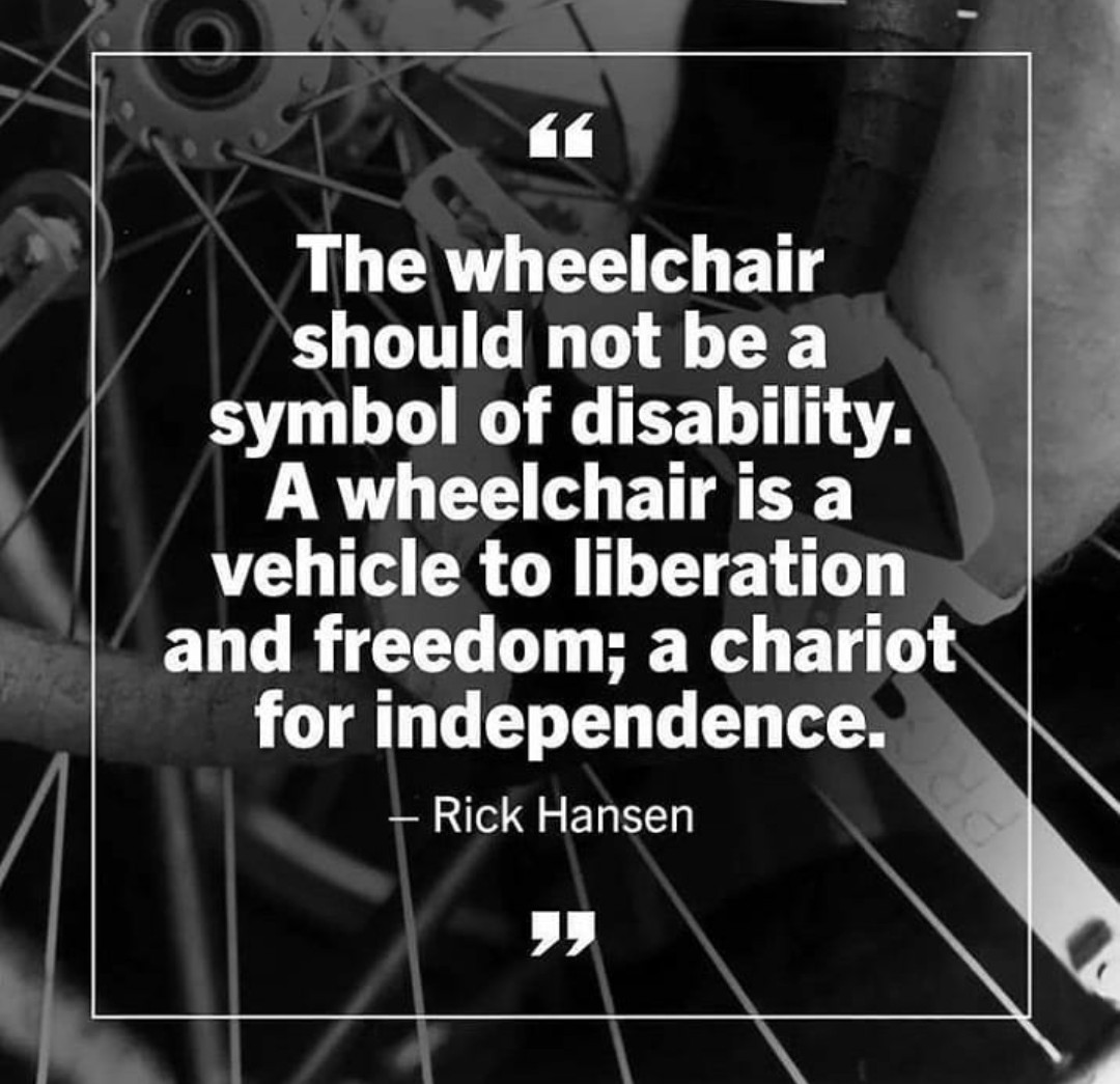 #famousquotes #independence #freedom #DisabilityInclusion #wheelchair #caudaequinasyndrome