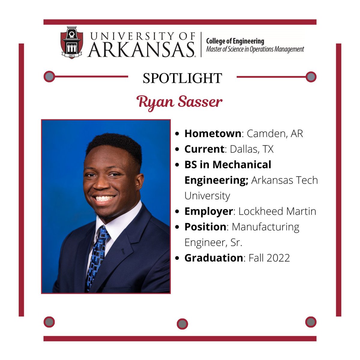 "With already having a technical degree, I wanted further education from a program that would teach me not just management skills, but the best analytical tools and methods for effective decision making."
linkedin.com/feed/update/ur…