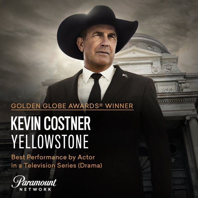 Congratulations to Kevin on his well-deserved win! And a huge thanks to all our fans who watch the show. @Yellowstone @paramountnet