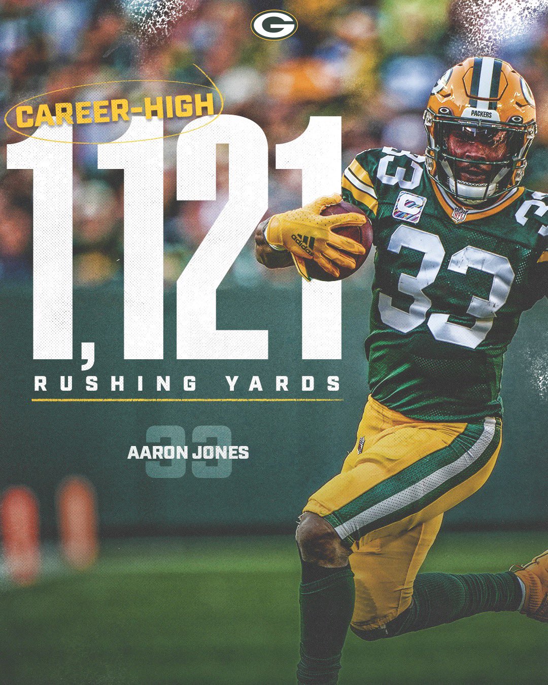 Green Bay Packers on Twitter "3️⃣3️⃣💨 Showtyme_33 set a new career