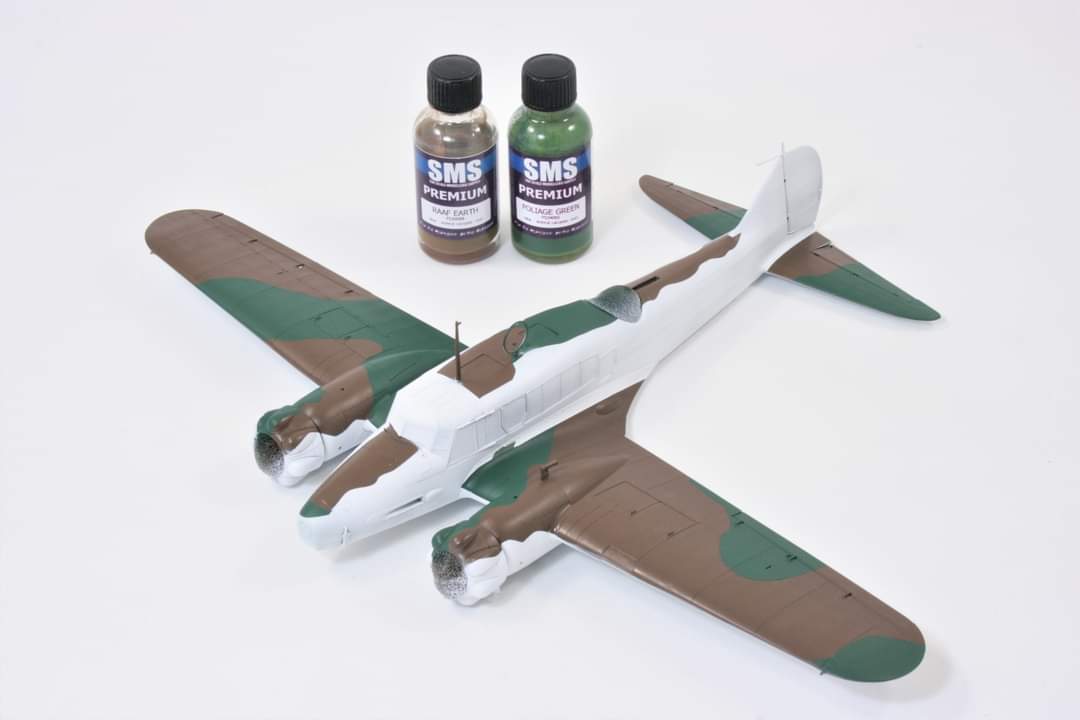 @Airfix 1/48 Avro Anson mk.1 fresh out the paint shop @smspaints worked beautifully for the two upper camo colours👍