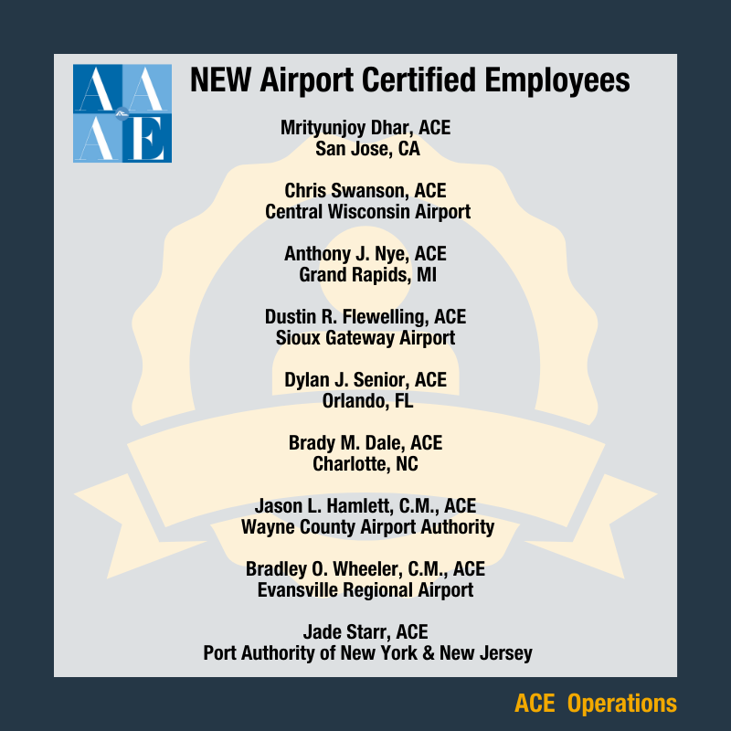 AAAEDelivers's tweet photo. Congratulations to our new Airport Certified Employees and Airport Master Firefighters! Keep up the hard work! #aaaedelivers ๐ฅณ https://t.co/3jwifwpZFh