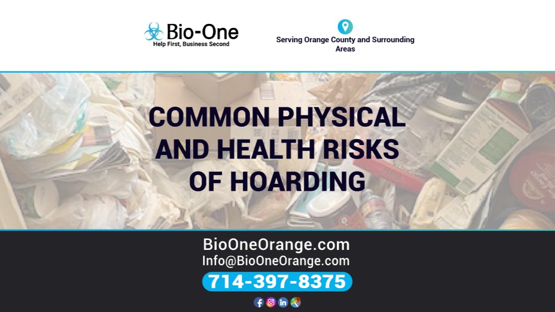 BioOneOrange's tweet image. If you or someone you know has a hoarding disorder, it's important to be aware of the physical and health risks associated with it. 

📰 Our latest blog: loom.ly/FEW7GBU

📞 714-397-8375 - Available 24/7

#bioone #orange #blog #hoardinghelp #helpforhoarders