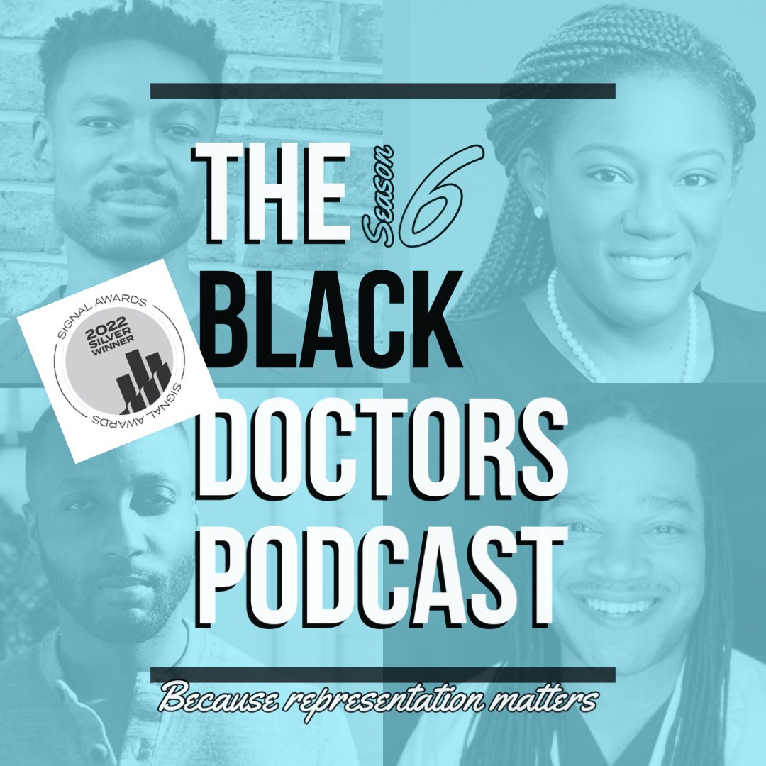 Steven Bradley, MD (@stevenbradleymd) on Twitter photo The Black Doctors Podcast won a Silver Medal from <a href="/signalawards/">Signal Awards</a>
This represents:
☑️ 2.5 years on the air
☑️ > 150 episodes
☑️ > 125,000 downloads
☑️ $2,500 donated to charity
☑️ over 100 incredible guests
Tag someone we should interview!
<a href="/DrKMSimon/">Kevin M. Simon, MD, MPH</a> @ajmilammdphd <a href="/gr8vision/">Italo Brown</a> The Black Doctors Podcast won a Silver Medal from <a href="/signalawards/">Signal Awards</a>
This represents:
☑️ 2.5 years on the air
☑️ > 150 episodes
☑️ > 125,000 downloads
☑️ $2,500 donated to charity
☑️ over 100 incredible guests
Tag someone we should interview!
<a href="/DrKMSimon/">Kevin M. Simon, MD, MPH</a> @ajmilammdphd <a href="/gr8vision/">Italo Brown</a>