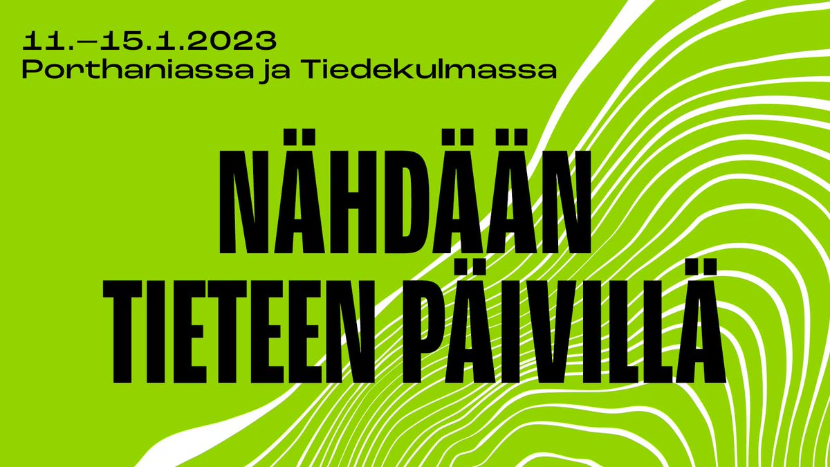 Tervetuloa torstaina 12.1.2023 Helsingin yliopiston <a href="/Tieteenpaivat/">Tieteen päivät</a> - tapahtumaan kuulemaan esitelmääni  ihmisten ja puiden yhteydestä. Enemmän kuin ihminen - Sessiota voi seurata myös verkosssa.💚🌳 #tieteenpaivat tieteenpaivat.fi/fi/ohjelma-202…