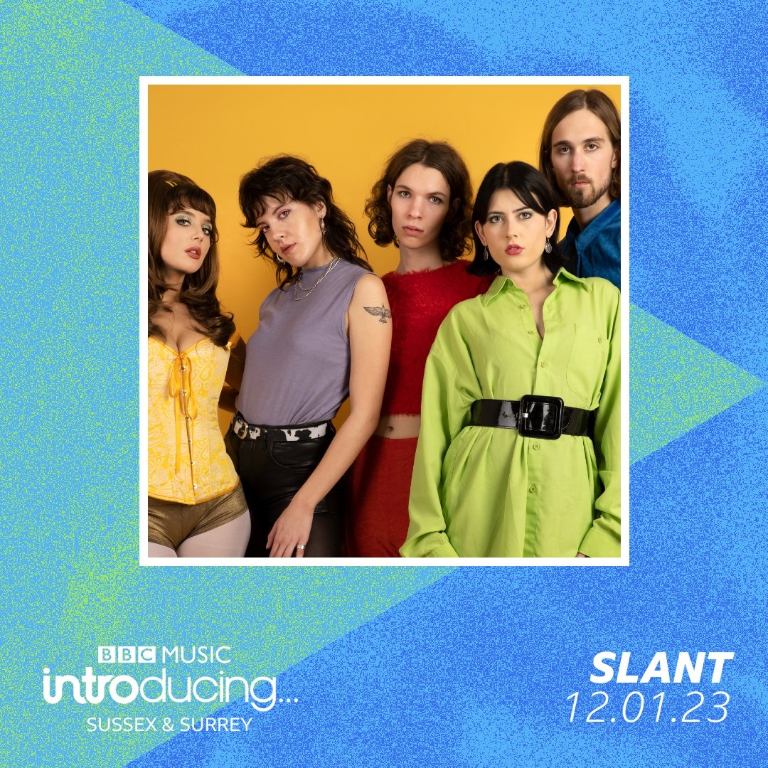 GETTT INNN! Join me Thursday 8-10pm on @BBCSussex @BBCSurrey @BBCSounds for Brighton's @slantband in our @bbcintroducing Live Lounge along with new tracks by @charman_louis @NafeBlack_ @eval3wis @EliasKMusic @HolmesRecords @ThirdBloomUK @QueenOfUncool @officialzelis and more!