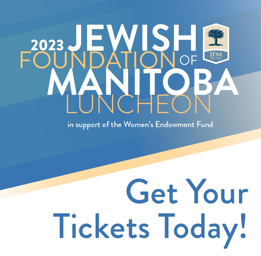 Get your tickets today for the 2023 JFM Luncheon in support of the Women's Endowment Fund. 

Don't miss this year's speaker, philanthropist and Danby CEO Jim Estill.

Contact the JFM at 204.477.7520, toll-free at 1.855.284.1918, or visit jewishfoundation.org/events/jfmlunc… to get tickets!