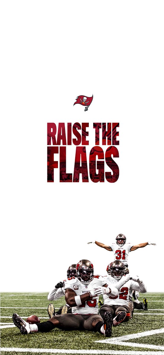 Buccaneers's tweet photo. #SuperWildCard 'fit: white &amp; pewter 🔥

#WallpaperWednesday 📲 https://t.co/NvANZo3vwq