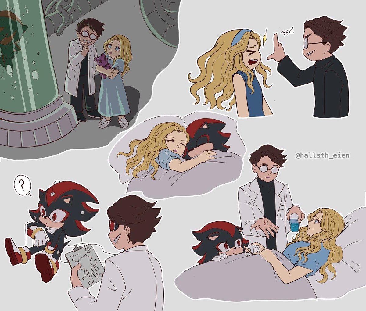 Hallsth_Eien's tweet image. I still love this AU

#ShadowTheHedgehog 
#MariaRobotnik
#Eggman
#SonicTheHedgehog