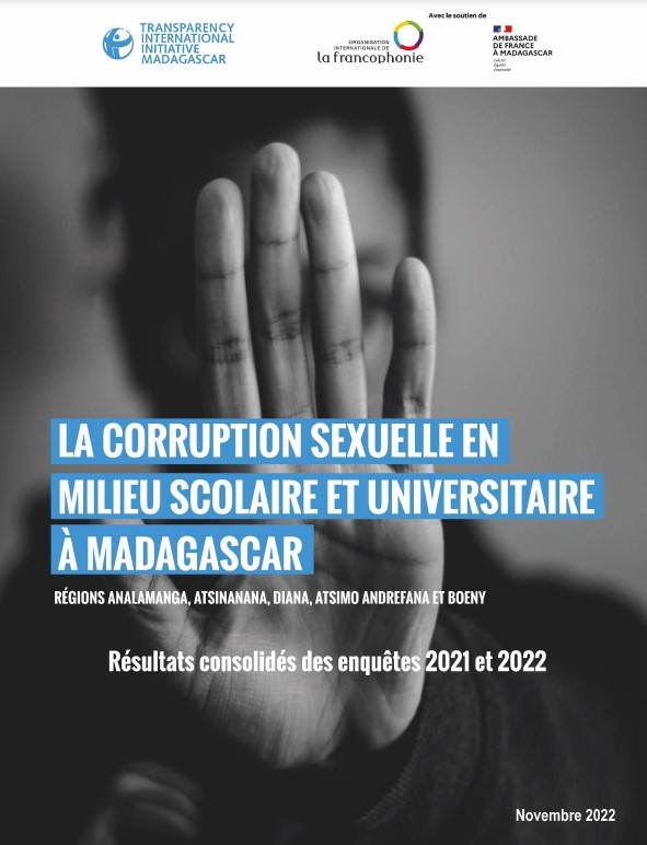 TI_MDG's tweet photo. La #CorruptionSexuelle continue de sévir dans les milieux scolaires et universitaires malgaches!
Découvrez notre dernier rapport contenant les résultats consolidés de nos enquêtes de 2021 et 2022 sur le sujet via ce lien: https://t.co/rpxlh2apxf

#StopCORSEX
#Madagascar https://t.co/QF3TVwcgrT