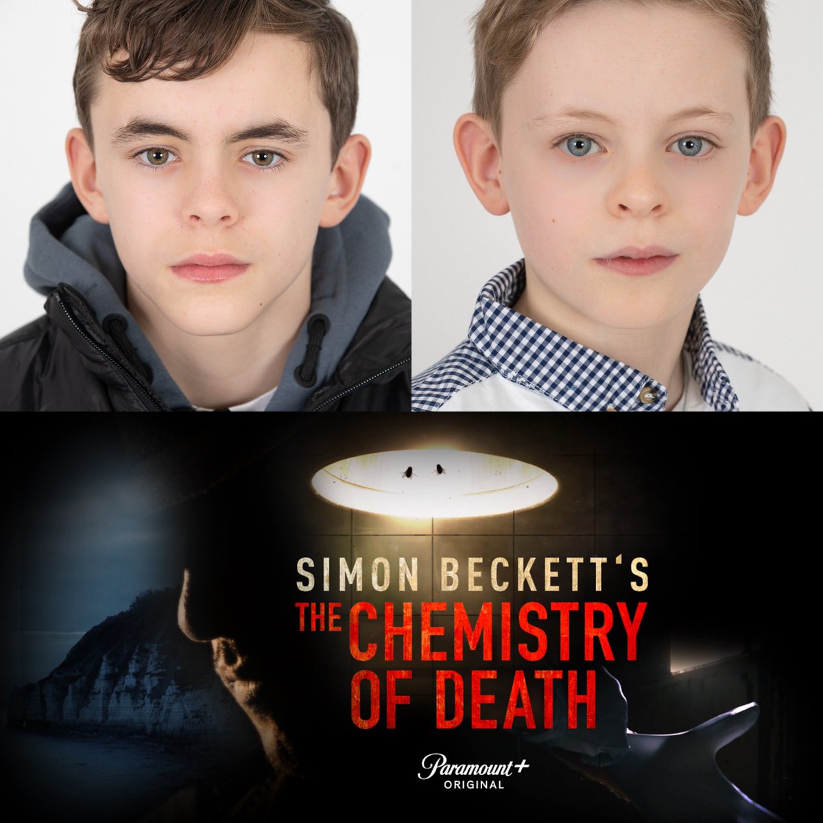 ArdentTalentCo's tweet photo. Chemistry Of Death airing from January 19th in the UK on Paramount + 
Our incredible Dylan and Louie Mynett appear across 3 episodes as Neil and Sam Yates. We’re so excited to see them in action. 
Check out the trailer below. 

https://t.co/TCjI1vzUa1 https://t.co/QiWWNfq0KE