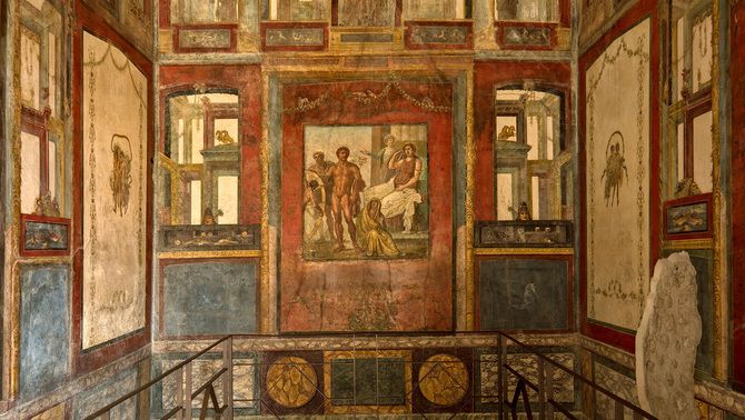 cultura_hola's tweet photo. Aquesta luxosa mansió, que ha obert les portes al públic, destaca per la gran riquesa de pintures murals, moltes de temàtica eròtica.

20 anys de restauració de la Casa dels Vetti a Pompeia. 

@pompeii_sites
 https://t.co/k2hrlX8tAD https://t.co/qxfWzvpjXp