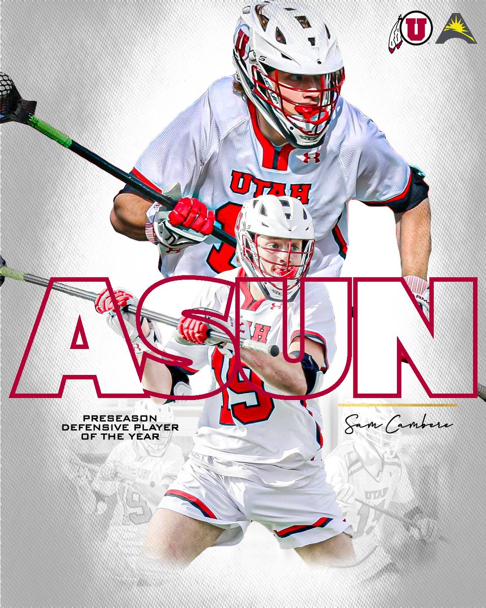 ASUN Lacrosse๐ฅ (@asun_lacrosse) on Twitter photo .<a href="/UtahLacrosse/">Utah Lacrosse</a> nabbed โ๏ธof the league's top preseason honors heading into 2๏ธโฃ0๏ธโฃ2๏ธโฃ3๏ธโฃโผ๏ธ๐ฅ๐ฅ
Josh Rose ๐ด #ASUNMLAX Midfielder of the Year
Samuel Cambere ๐ด #ASUNMLAX Defensive Player of the Year
๐ฐ| asunsports.org/sports/mlax/20โฆ
#ASUNBuilt | #GoUtes | <a href="/joshrose_7/">Josh</a> | <a href="/utahathletics/">Utah Athletics</a> .<a href="/UtahLacrosse/">Utah Lacrosse</a> nabbed โ๏ธof the league's top preseason honors heading into 2๏ธโฃ0๏ธโฃ2๏ธโฃ3๏ธโฃโผ๏ธ๐ฅ๐ฅ
Josh Rose ๐ด #ASUNMLAX Midfielder of the Year
Samuel Cambere ๐ด #ASUNMLAX Defensive Player of the Year
๐ฐ| asunsports.org/sports/mlax/20โฆ
#ASUNBuilt | #GoUtes | <a href="/joshrose_7/">Josh</a> | <a href="/utahathletics/">Utah Athletics</a>