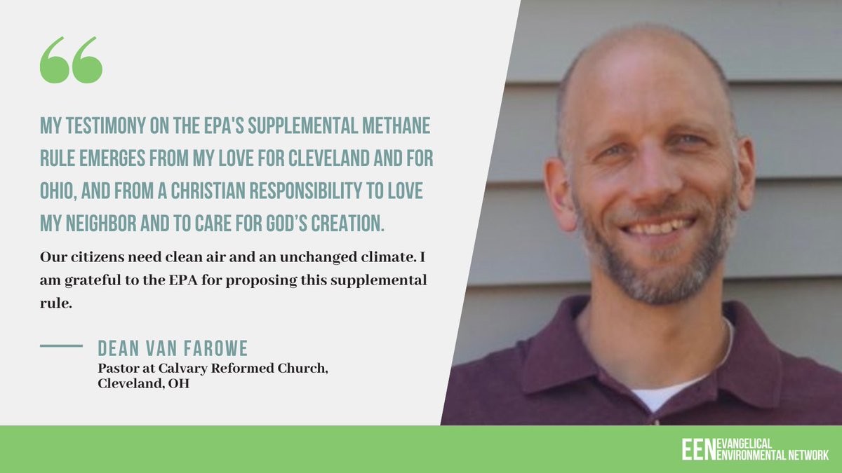 CreationCare's tweet image. Thank you, Pastor Dean Van Farowe, for using your time and voice to speak out for clean air and a safe climate future for your neighbors and all God&apos;s creation! #CutMethane #Solutions4Pollution