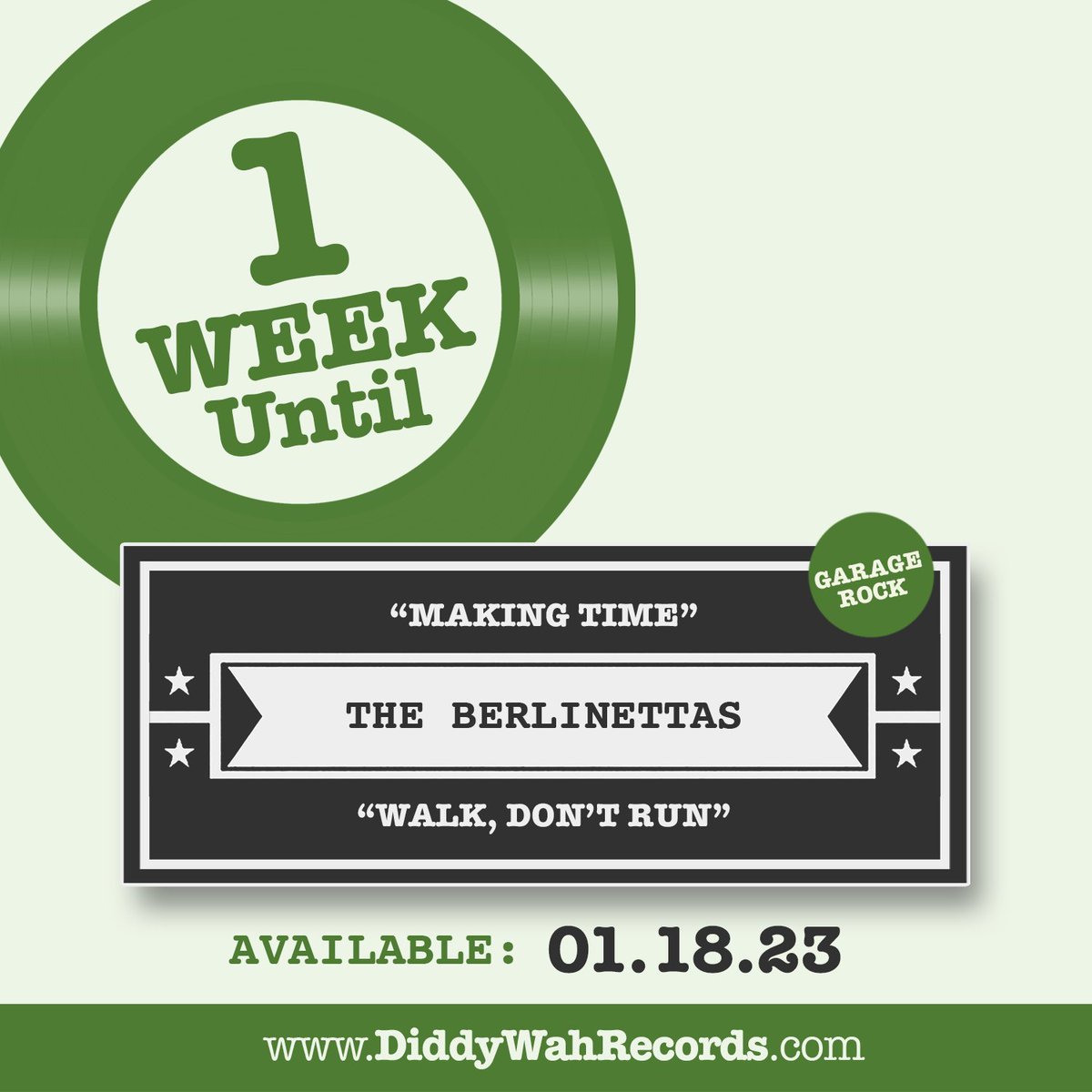 Diddy Wah Records (@diddywahrecords) on Twitter photo NEXT WEEK: Debut single "Making Time" / "Walk, Don't Run" from <a href="/TheBerlinettas/">The Berlinettas</a> available digitally 01.18.23 via <a href="/diddywahrecords/">Diddy Wah Records</a>
gtrs: <a href="/jeremyfetzer/">Jeremy Fetzer</a> Pat Sansone, drums: <a href="/juliandorio/">Julian Dorio</a> bass: @RenoBo
For fans of #TheCreation #TheWho #TheKinks #TheVentures #TheSonics #GarageRock NEXT WEEK: Debut single "Making Time" / "Walk, Don't Run" from <a href="/TheBerlinettas/">The Berlinettas</a> available digitally 01.18.23 via <a href="/diddywahrecords/">Diddy Wah Records</a>
gtrs: <a href="/jeremyfetzer/">Jeremy Fetzer</a> Pat Sansone, drums: <a href="/juliandorio/">Julian Dorio</a> bass: @RenoBo
For fans of #TheCreation #TheWho #TheKinks #TheVentures #TheSonics #GarageRock