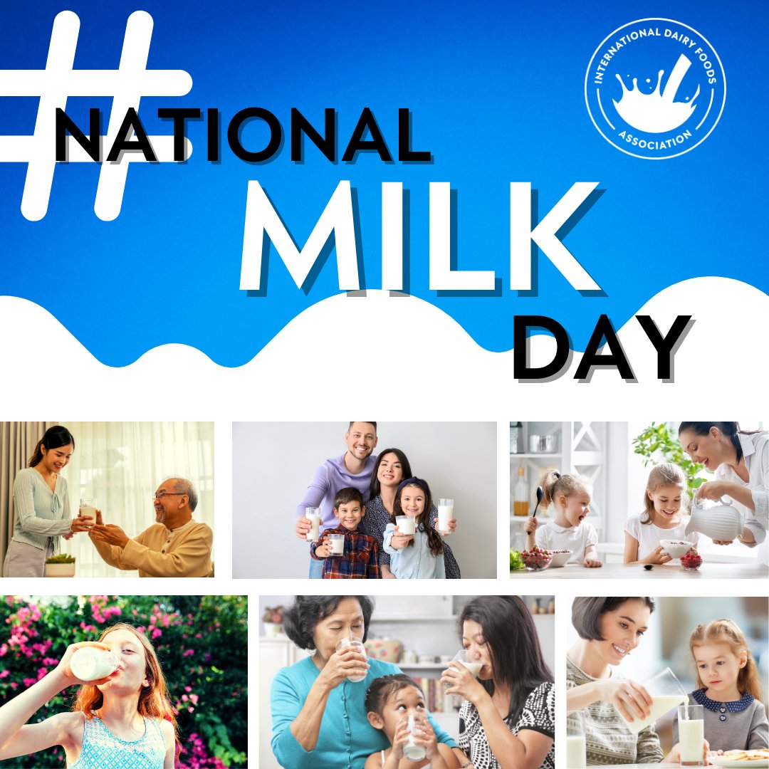 dairyidfa's tweet image. Milk is a superfood containing 13 essential nutrients that help support normal growth, cognition, immune function, hydration, and bone health. This #NationalMilkDay, explore the many ways #DairyNourishes: idfa.org/dairynourishes