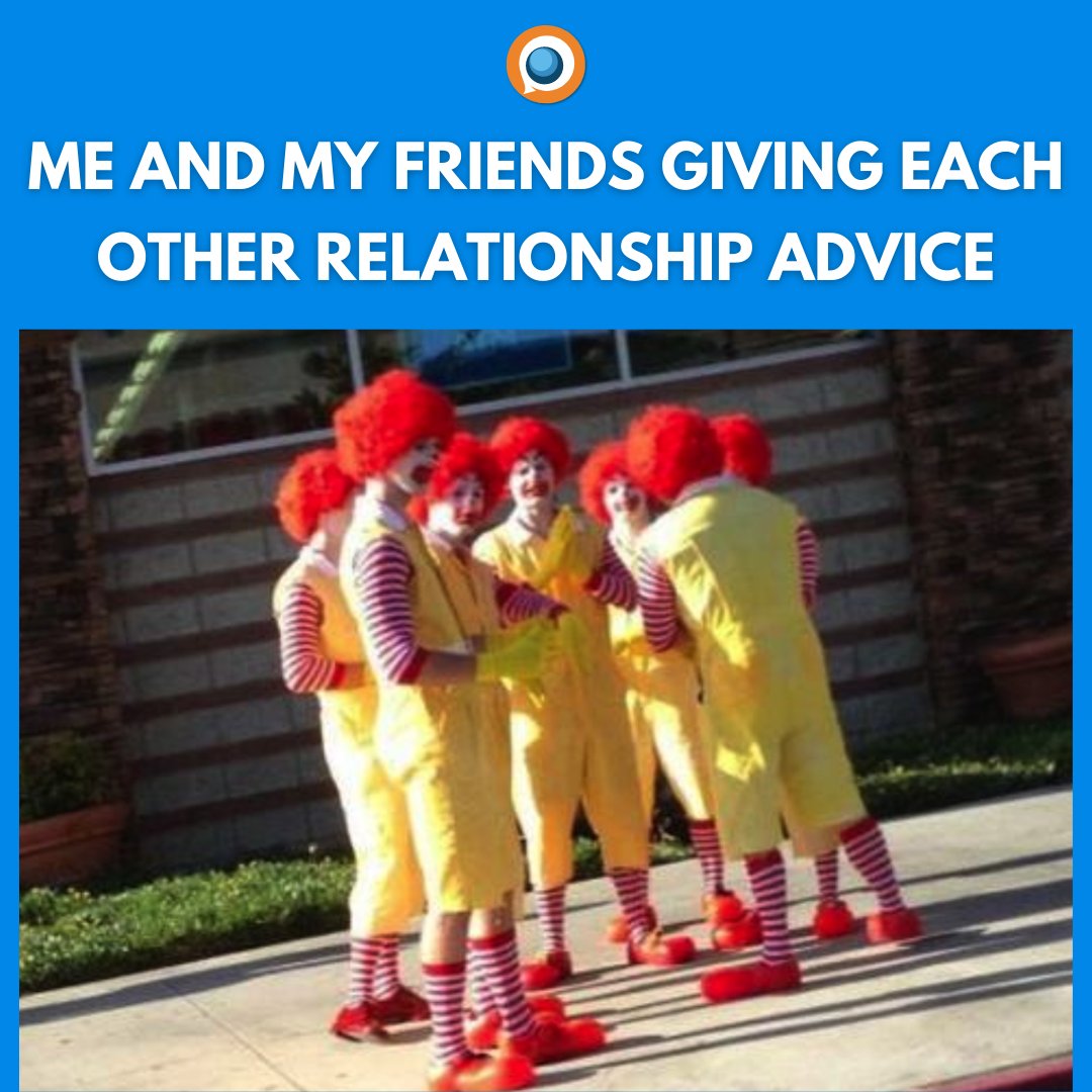 camsurfchat's tweet photo. Feels like in a circus. 🤡 #friendmemes #chatapp #bff #bestie https://t.co/wyiPzZtdRA