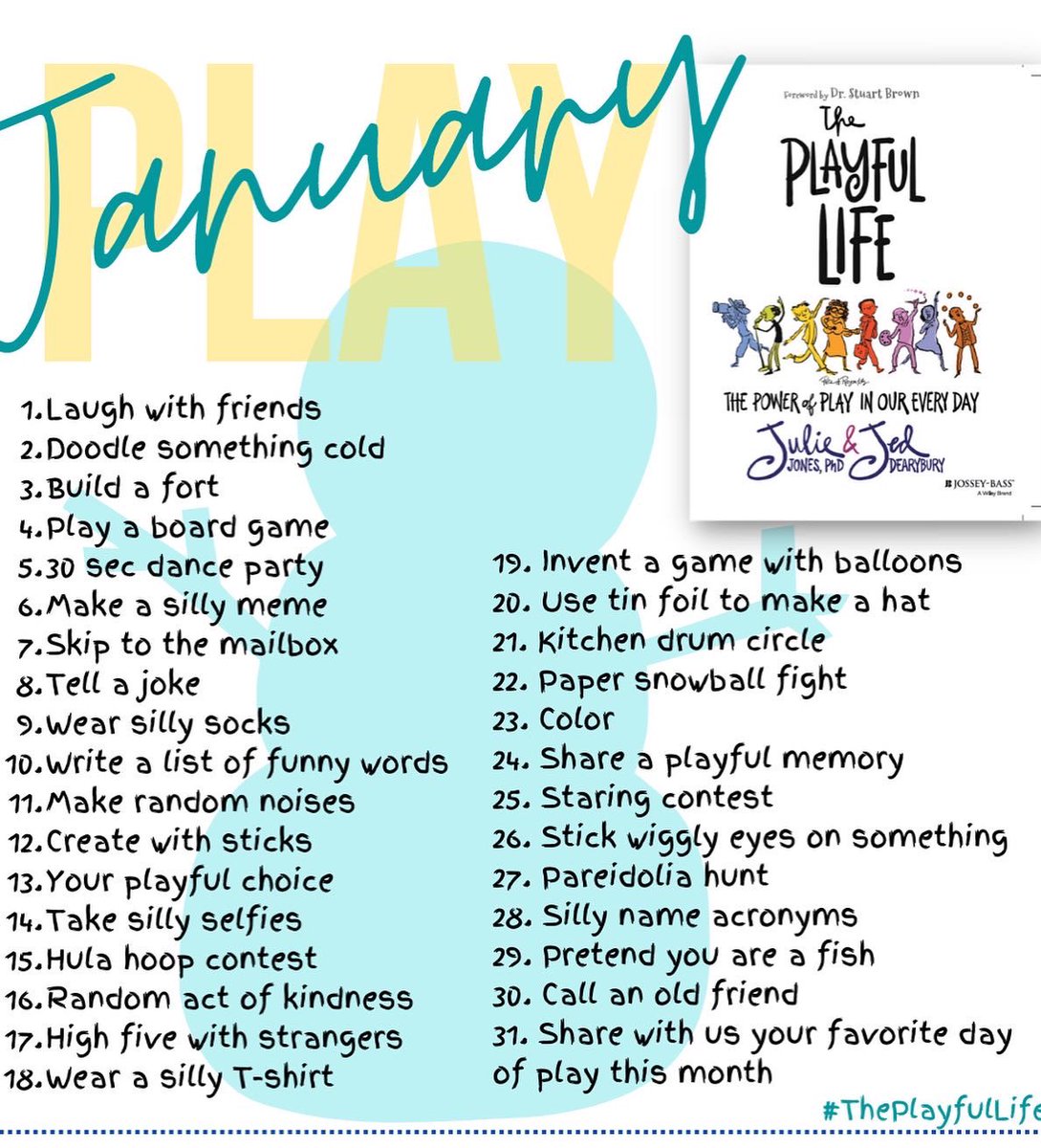 JuliePJones's tweet photo. Still adding to my list of silly words (really just words that make me giggle) this morning. Ideas to add?
.
.
.
#ThePlayfulLife
#ThePlayfulClassroom
#encourageplay
#seekjoy
#weareplayful
#playmatters https://t.co/W37gYZBDBt