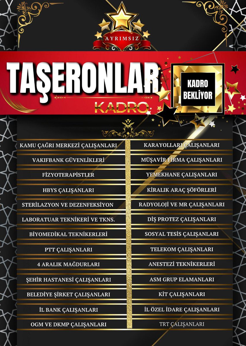 TümTaşerona SözVerdiniz ama tutmadınız. Taşerona verdiğiniz sözleri siz yerine getirmezseniz iktidara geldiğimizde biz yerine getireceğiz. <a href="/vedatbilgn/">Vedat Bilgin</a>