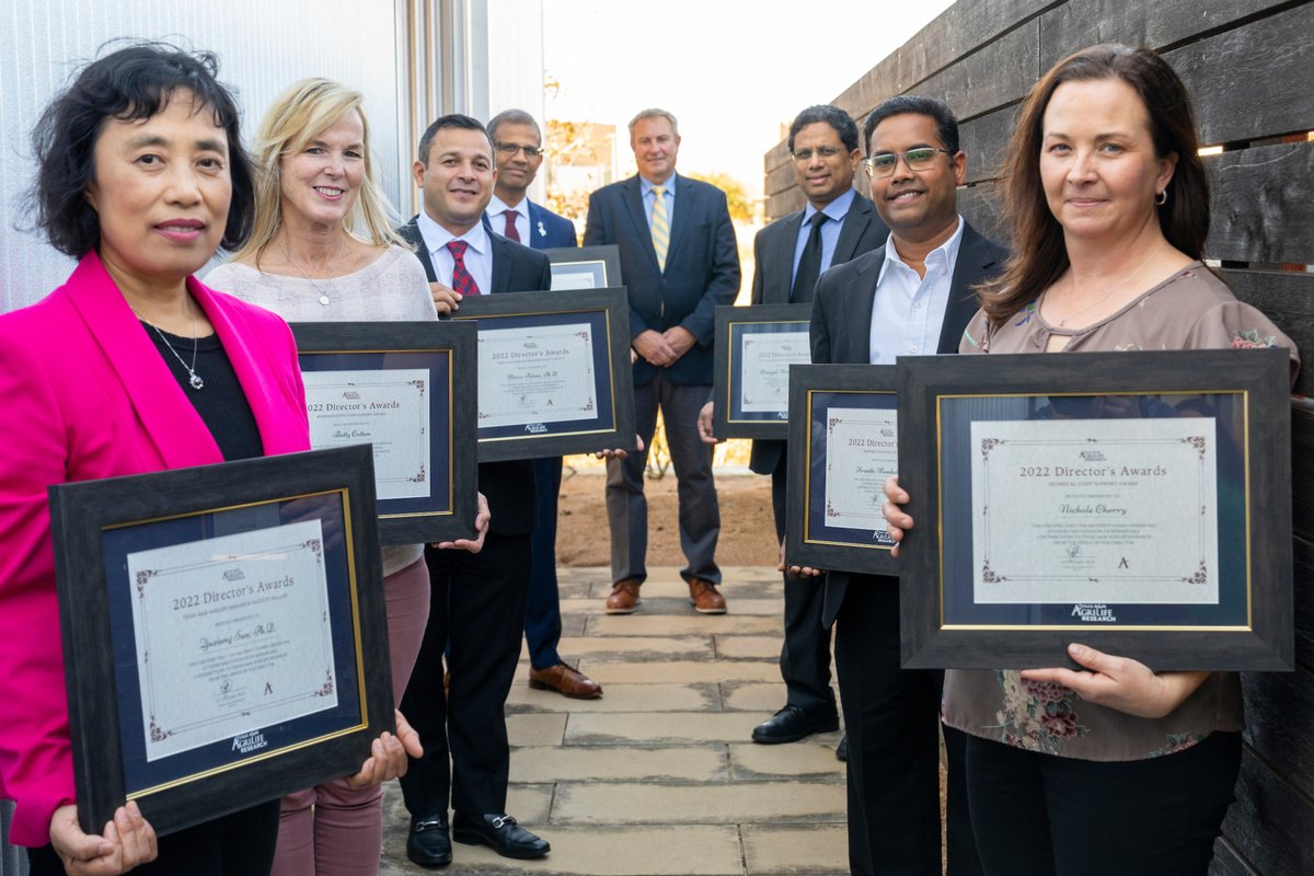 Texas A&M AgriLife Research (@txresearch) on Twitter photo A BIG Congratulations to the nine recipients of the 2022 Texas A&M #AgriLifeResearch Director's Awards! Read more about the winners at: agrilifetoday.tamu.edu/2023/01/11/tex…, and look out for individual congrats throughout January! A BIG Congratulations to the nine recipients of the 2022 Texas A&M #AgriLifeResearch Director's Awards! Read more about the winners at: agrilifetoday.tamu.edu/2023/01/11/tex…, and look out for individual congrats throughout January!