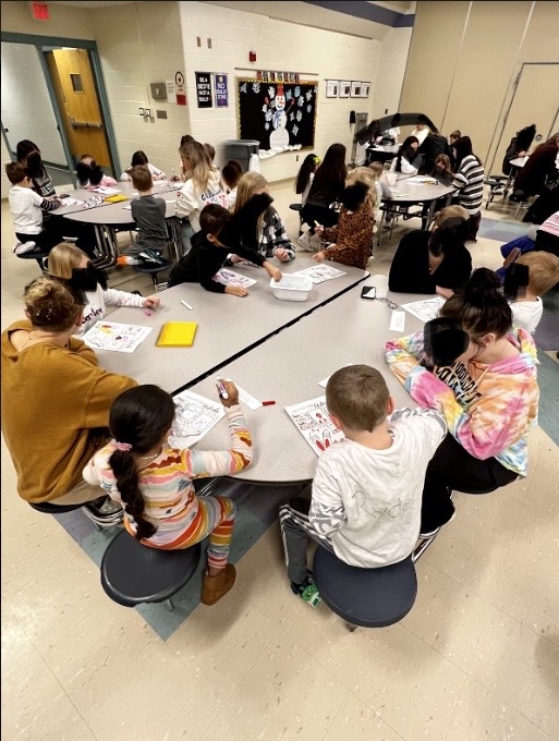 Check out this event I planned for my school! A meet &amp; greet between highschool and kindergarten students who collaborated to make a drawing &amp; a sculpture together! It was a success😀 Faces blurred for privacy
<a href="/LearnAtCCS/">Clarkston Schools</a>