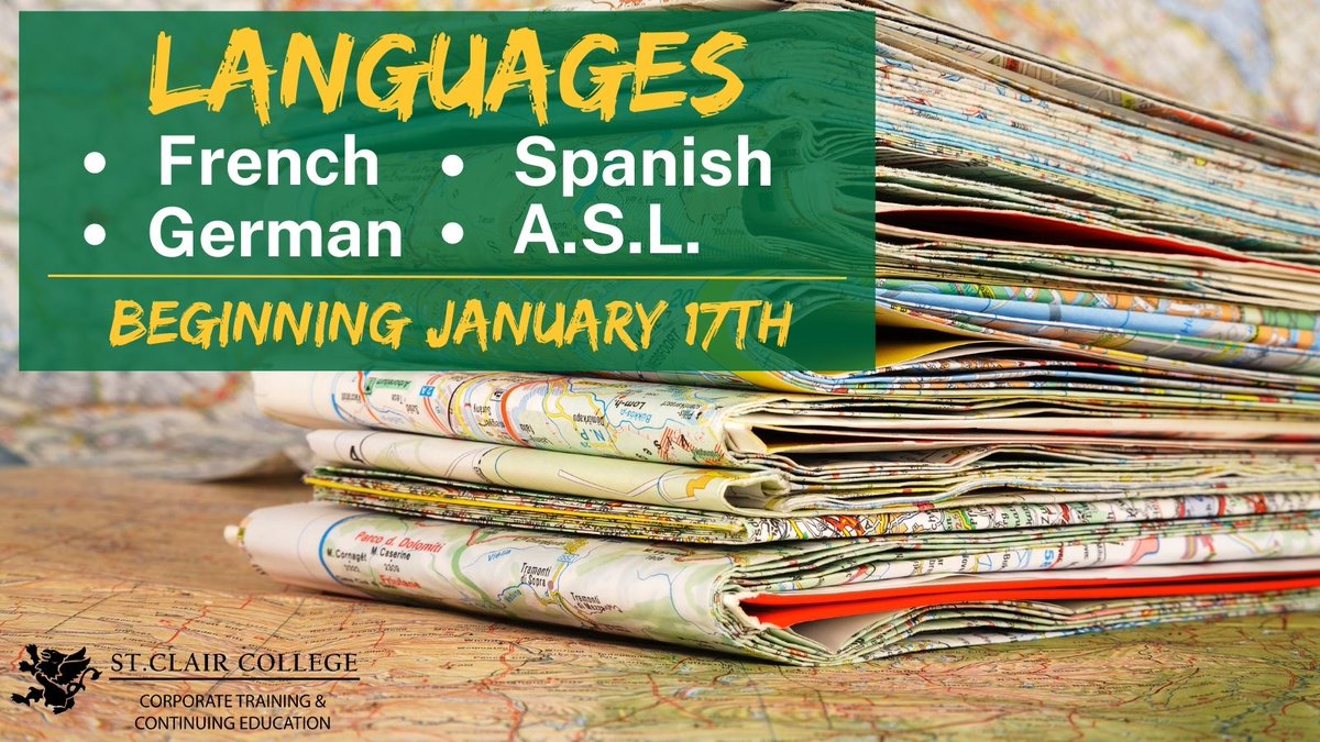 Looking to learn a new language but not sure where to begin? Our Continuing Education Department will be offering a variety of language courses over the Winter Semester.

There is still time to register!
bit.ly/3X33raF