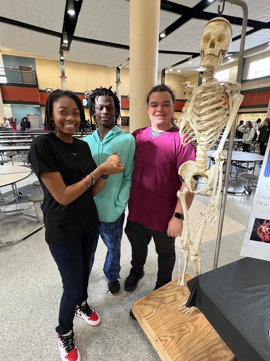 FredSchools's tweet photo. On Tuesday, January 10th, JMHS students were able to peruse their CTE course options for the 2023-2024 school year.  From guinea pig cuddling to crime scene investigation tape, students had the range of experiences to partake in. https://t.co/dsAVqH8GDW