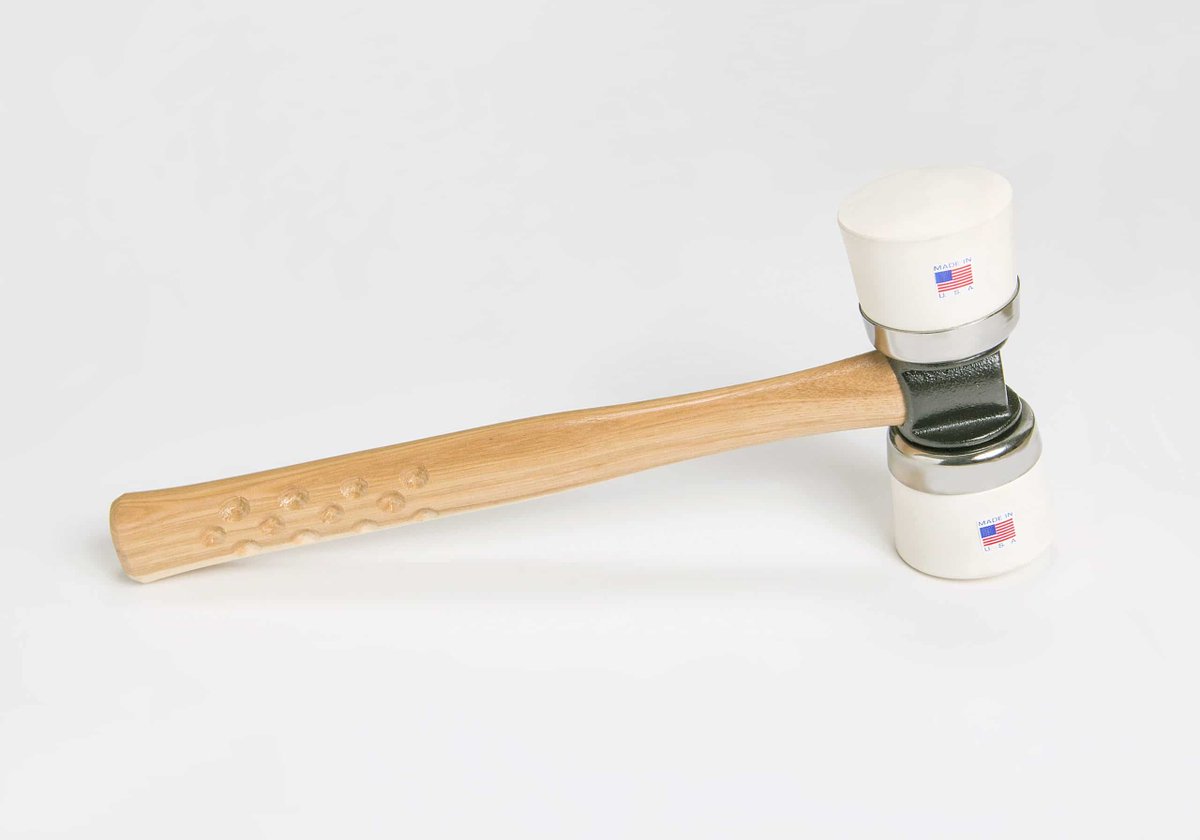 Having a rubber or wooden mallet on hand means that you'll find a wide variety of uses for them.! #mallets #righttoolforthejob 
thespruce.com/rubber-mallet-…