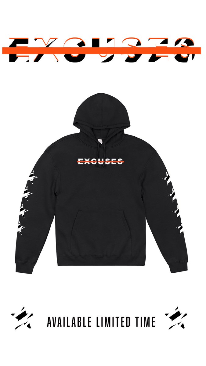 NoExcusesShop's tweet photo. New OG No Excuses “Playoff Edition” hoodie available now for a limited time! Don’t miss out on this one!!! 

https://t.co/r9yQpGmSg1 https://t.co/Awqydf3vCw
