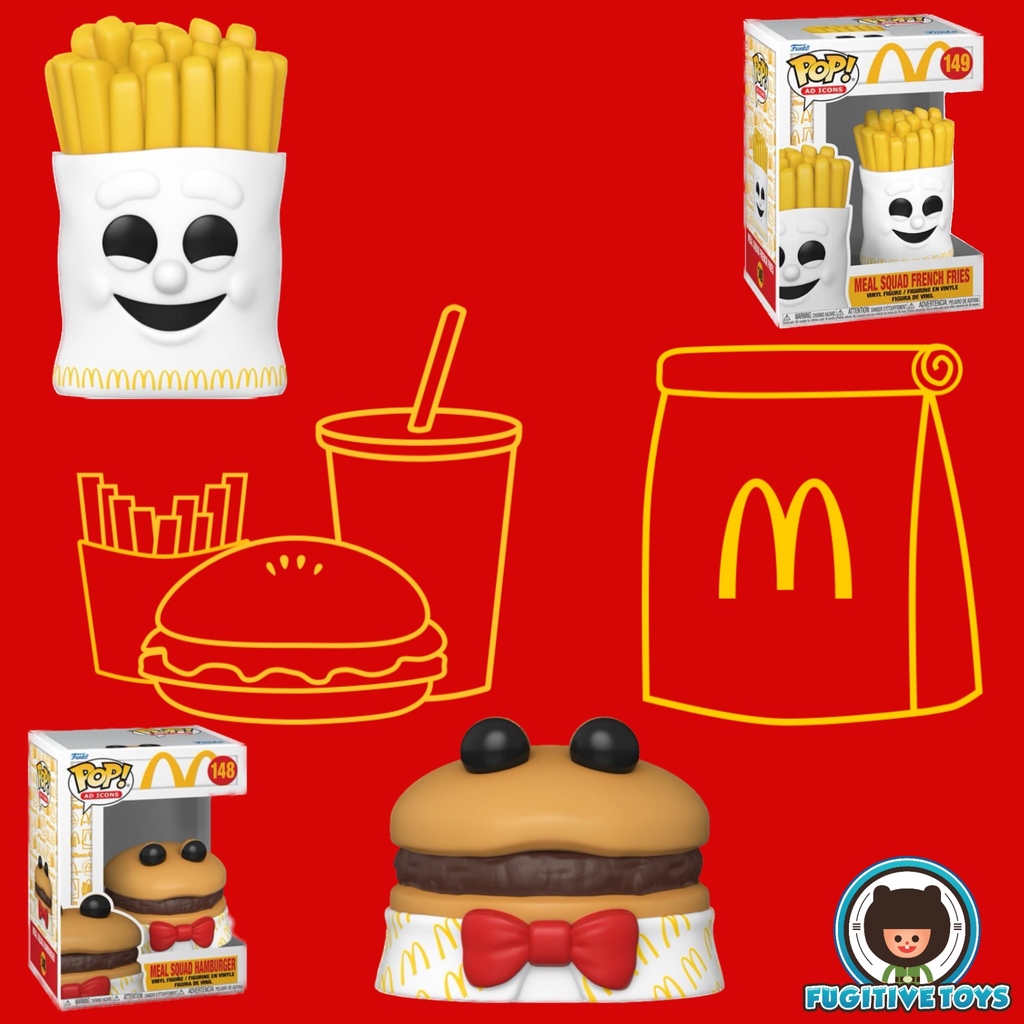 fugitivetoys's tweet photo. Ba da ba ba bah!

We’re lovin these new @mcdonalds Meal squad Hamburger and Fries, Funko pop! 🍔🍟

Now in stock online and in-store! 

#fugitivetoys #Funko #funkopop #Funkofunatic #funkofamily #mcdonalds #frenchfries #hamburger #food #foodie #popfood #pophungry #hungry https://t.co/6YROb7a5ZW