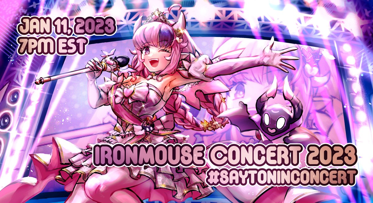 ironmouse's tweet photo. TODAY IS THE DAY! 😈🥹 #saytoninconcert https://t.co/30GcB7SZkf