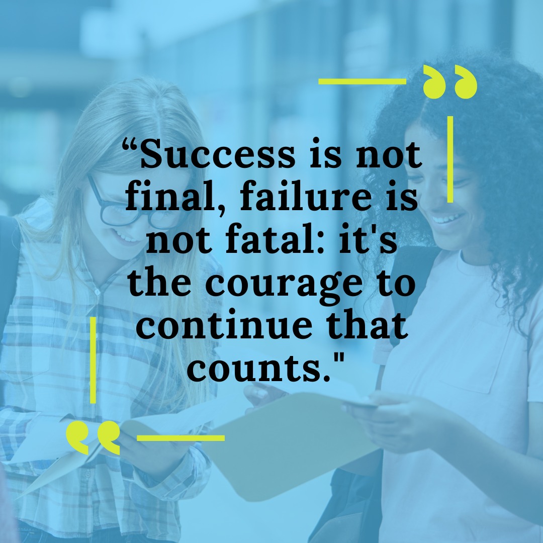 “Success is not final, failure is not fatal: it's the courage to continue that counts.' 💙 👏 #WordsOfWisdom #BoostTorbay