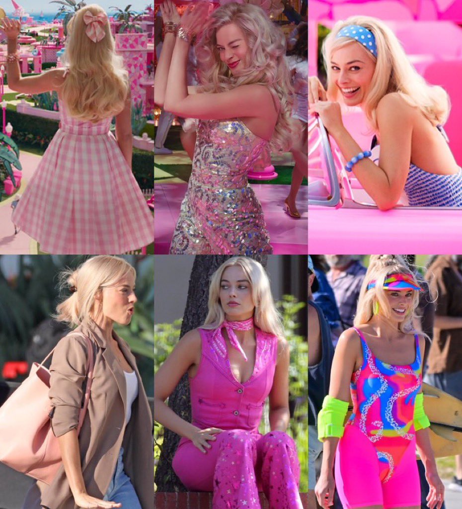 “O filme tem muitos looks. Vocês não vão ficar desapontados.” — Margot Robbie sobre 'Barbie' no red carpet do #GoldenGlobes.