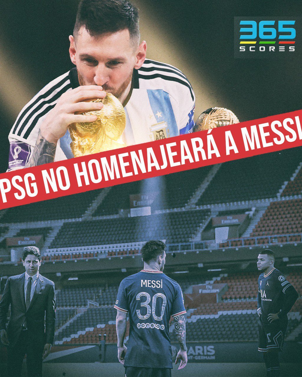 No habrá homenaje para Messi