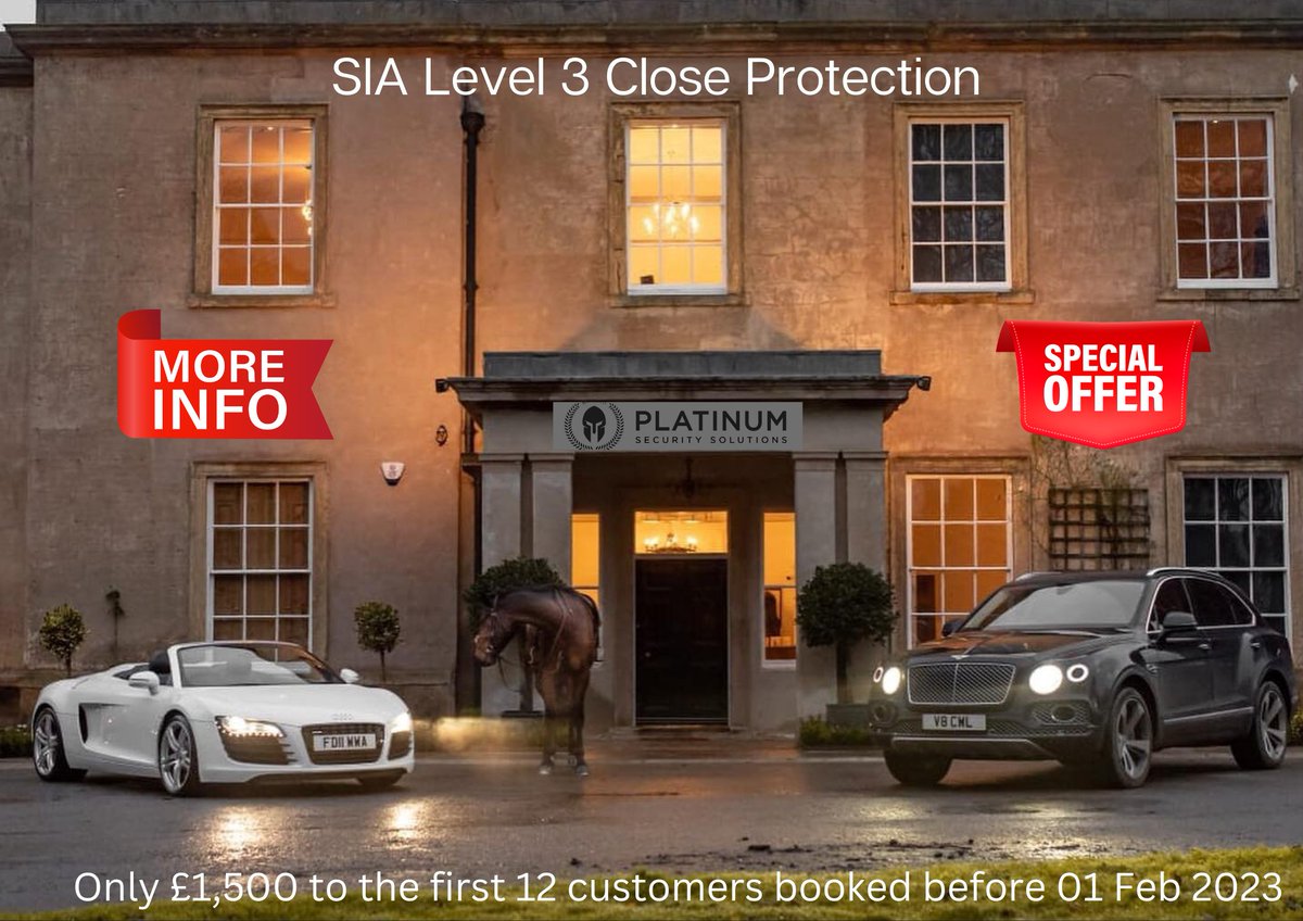 Visit our website @ platinumsecuritysolutions.com
Visit our facebook facebook.com/PlatinumSSLTD

#PSSltd
#PSSltdscarborough
#PSSltdGlasgow
#Edinburgh 
#Closeprotection
#Scarborough 
#Glasgow #siacloseprotectiontraining
#newlicence
#securityservices #securityprofessionals
#CPD