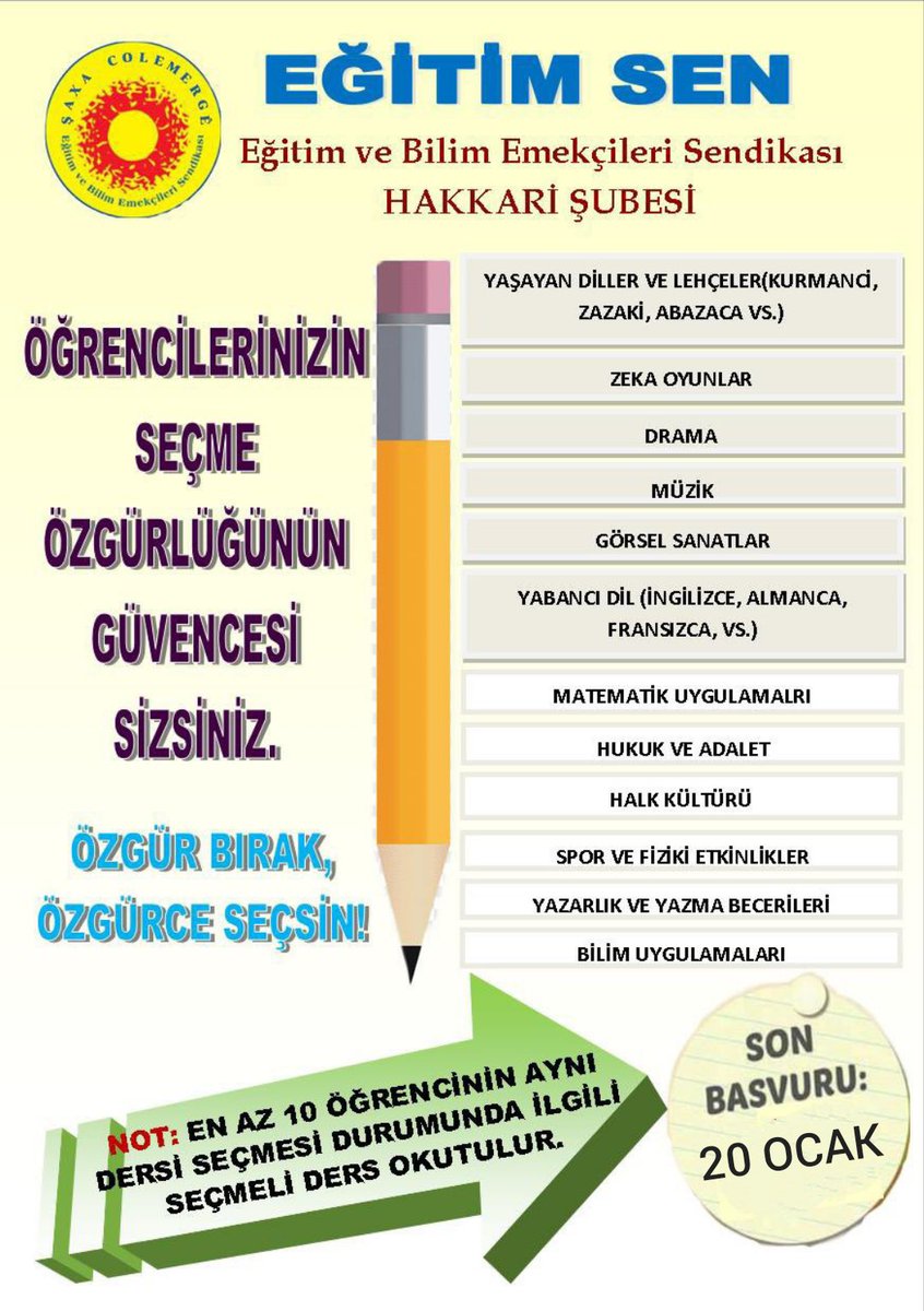 egitimsen30's tweet photo. Seçmeli dersi öğrenciler seçer. Velilerimiz üzerine düşeni yaparak çocuğunun seçme hakkının takipçisi olmalıdır! https://t.co/nzPnrb6WR0