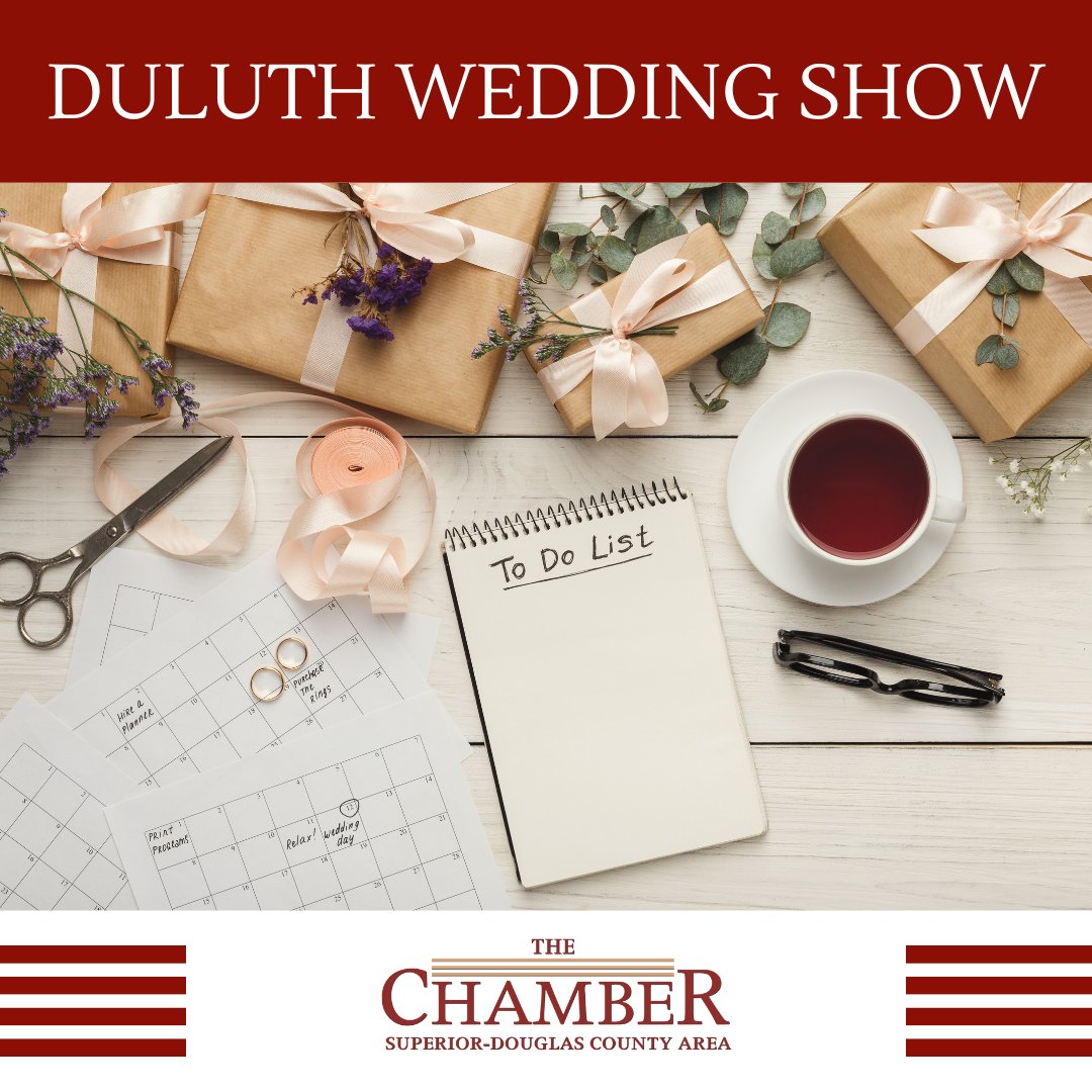 Join us on January 14th from 10am to 2pm at the Duluth Entertainment & Convention Center in Duluth MN for the 35th annual Duluth Wedding Show!

The Duluth Wedding Show will feature over 125 exhibitors with a wide range of products and services.

#SuperiorWI #LakeSuperior #Events