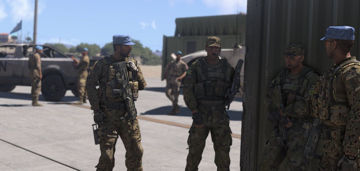 Skanija0's tweet image. After the 2035 Altian Civil War, Sava participated in UNTOFIAAS with 100 total personnel including armed observers. #Arma3 @AEW_Mod