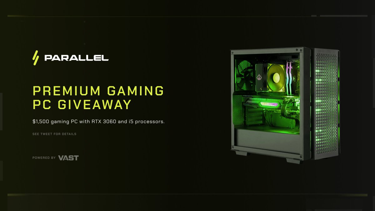 To celebrate our Alpha Trailer we will be giving away a premium gaming PC for you to #playparallel. Click below, enter your information and perform at least one action to be eligible. Enter Here: parallel.life/giveaway/
