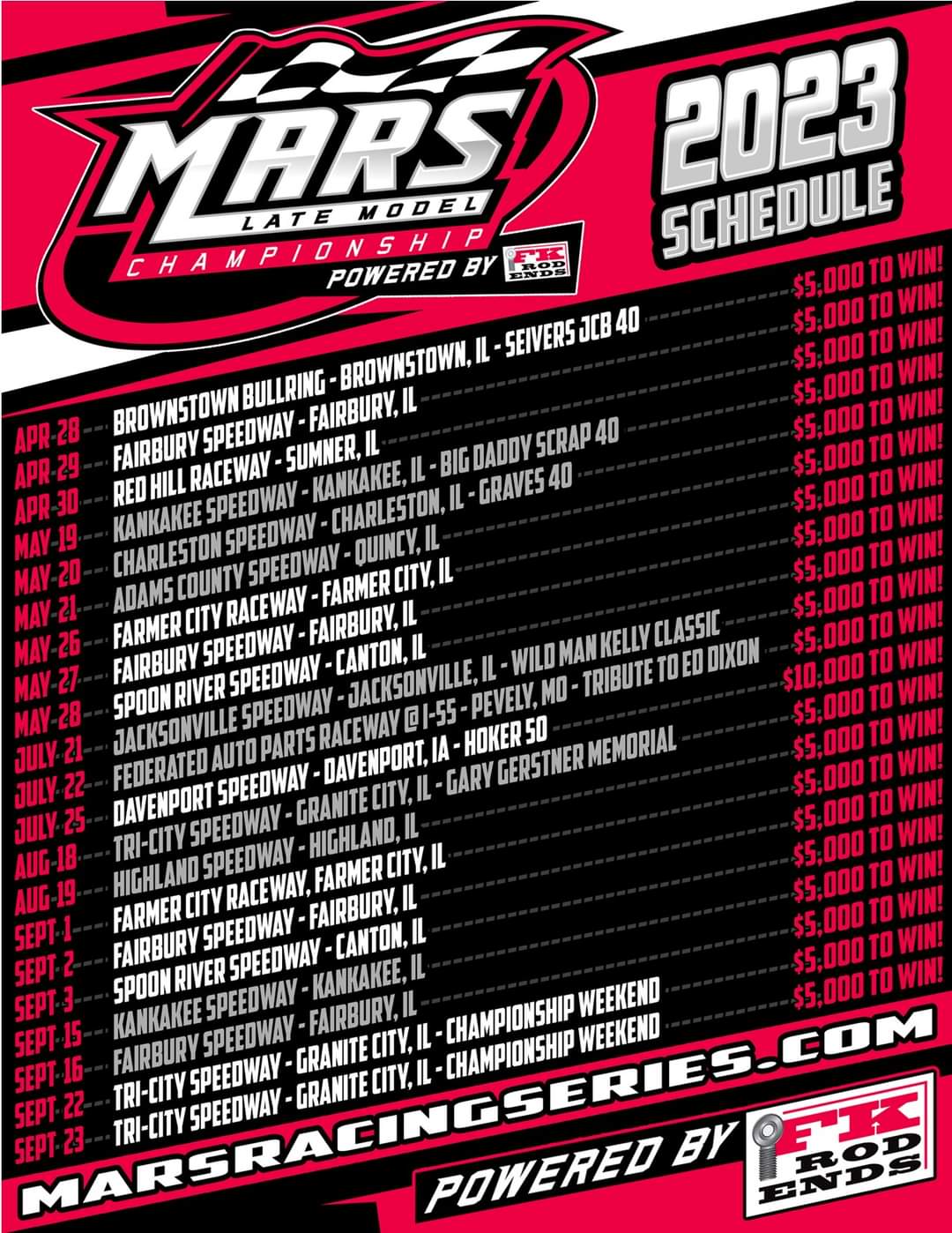 MARS Championship Series on Twitter "Your 2023 MarsLateModel Series