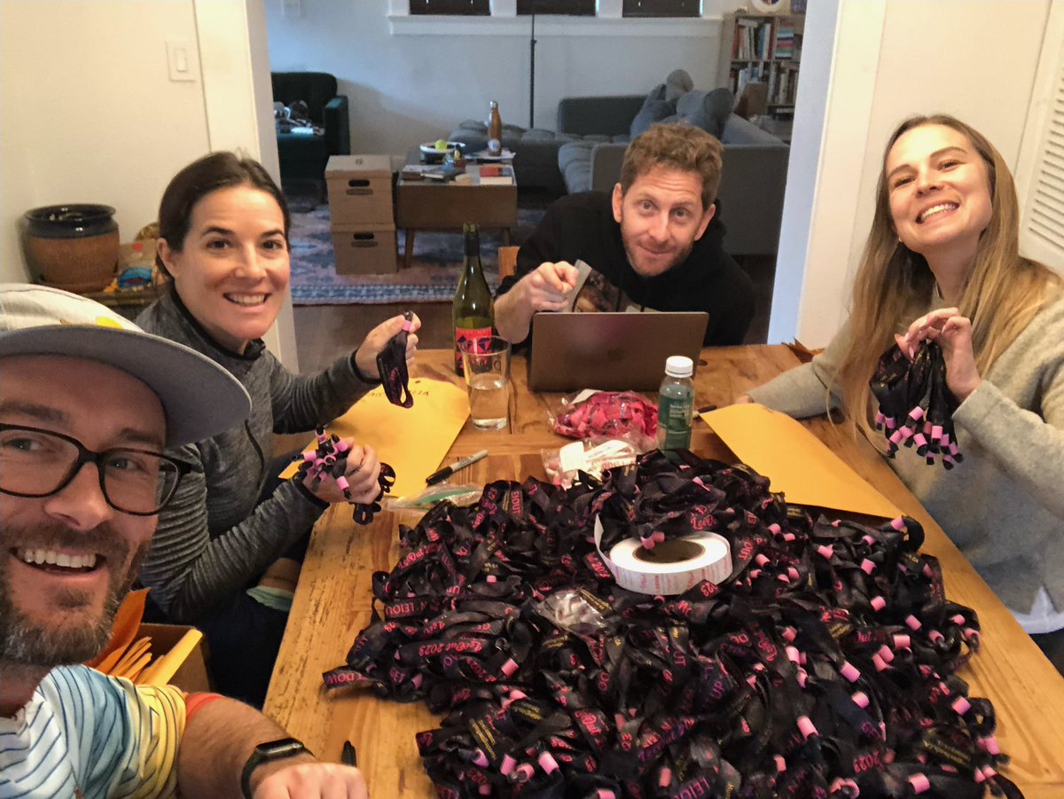 Sorting drink tickets and wristbands for all of our favorite people! 

3️⃣ days out!