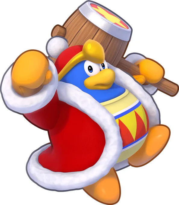Then it wraps around with forgotten land and going forward, now this dedede which in a way channels his look from 64 and dreamland 3 is a VERY different design. It emphasizes the fat fuck aura of him but I love it. This is like a huggable dedede if that makes any sense 
