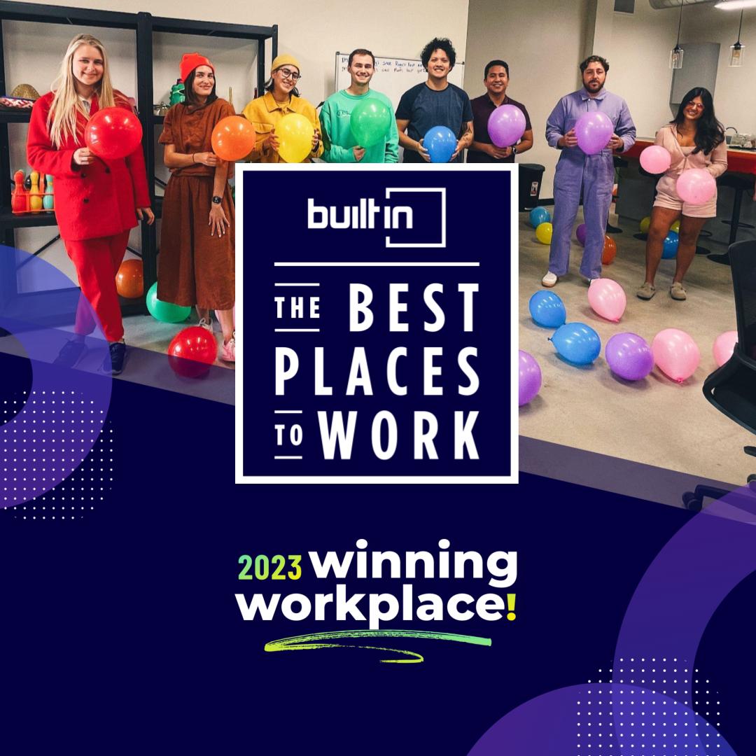 DwellWell's tweet photo. STARTED FROM THE BOTTOM NOW WE HERE. From a backyard in 2020 to an amazing office with an even better team in 2023, the future is bright. DwellWell is proud to be on the @BuiltIn 2023 best places to work! 🏆🍾 #cultureiseverything 

https://t.co/bimUOil6ny https://t.co/zfua37X2fC