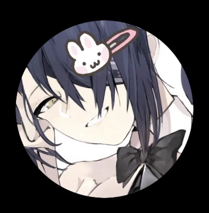 アイコンの天龍にうさちゃんピンをつけました かわいい 