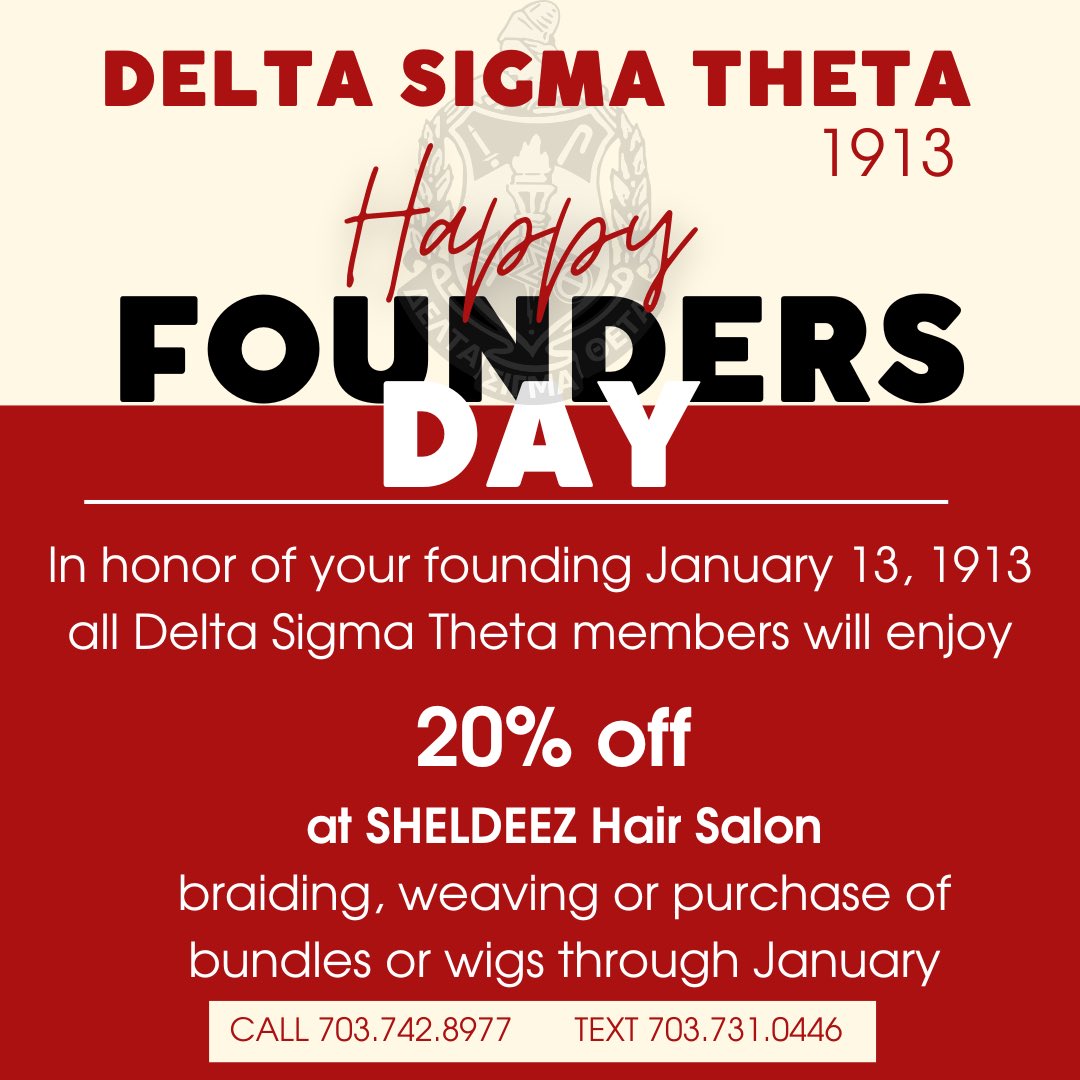 Getting ready for Founders Day in the DMV and <a href="/sheldeez/">Sheldeez Salon</a> has your hair styling needs in mind. #DST1913