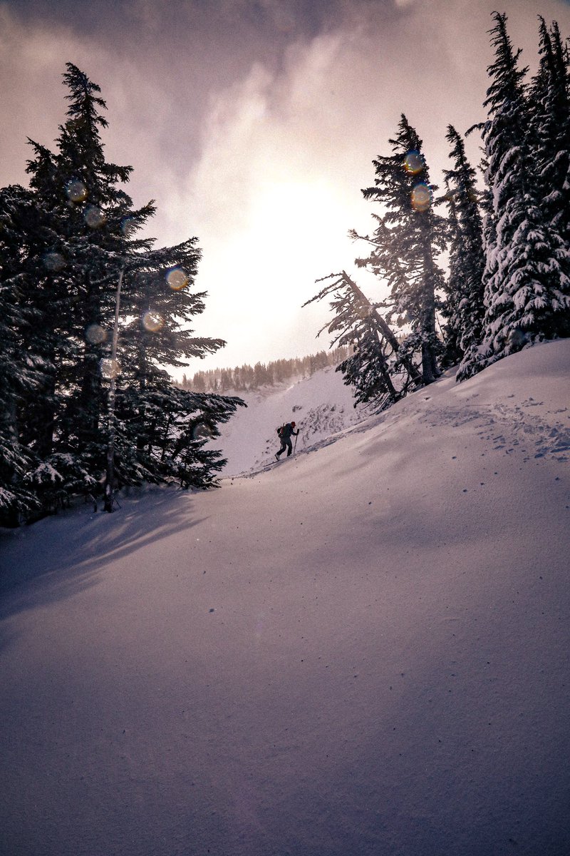 SethWB's tweet photo. Overcast days illicit conflict for me - for snowboarding I want the bluebird skies, but when clouds produce visuals like this it’s hard to wish for anything else #ShotOnCanon #CanonFavPic #backcountryskiing https://t.co/SEV1A3RSQQ