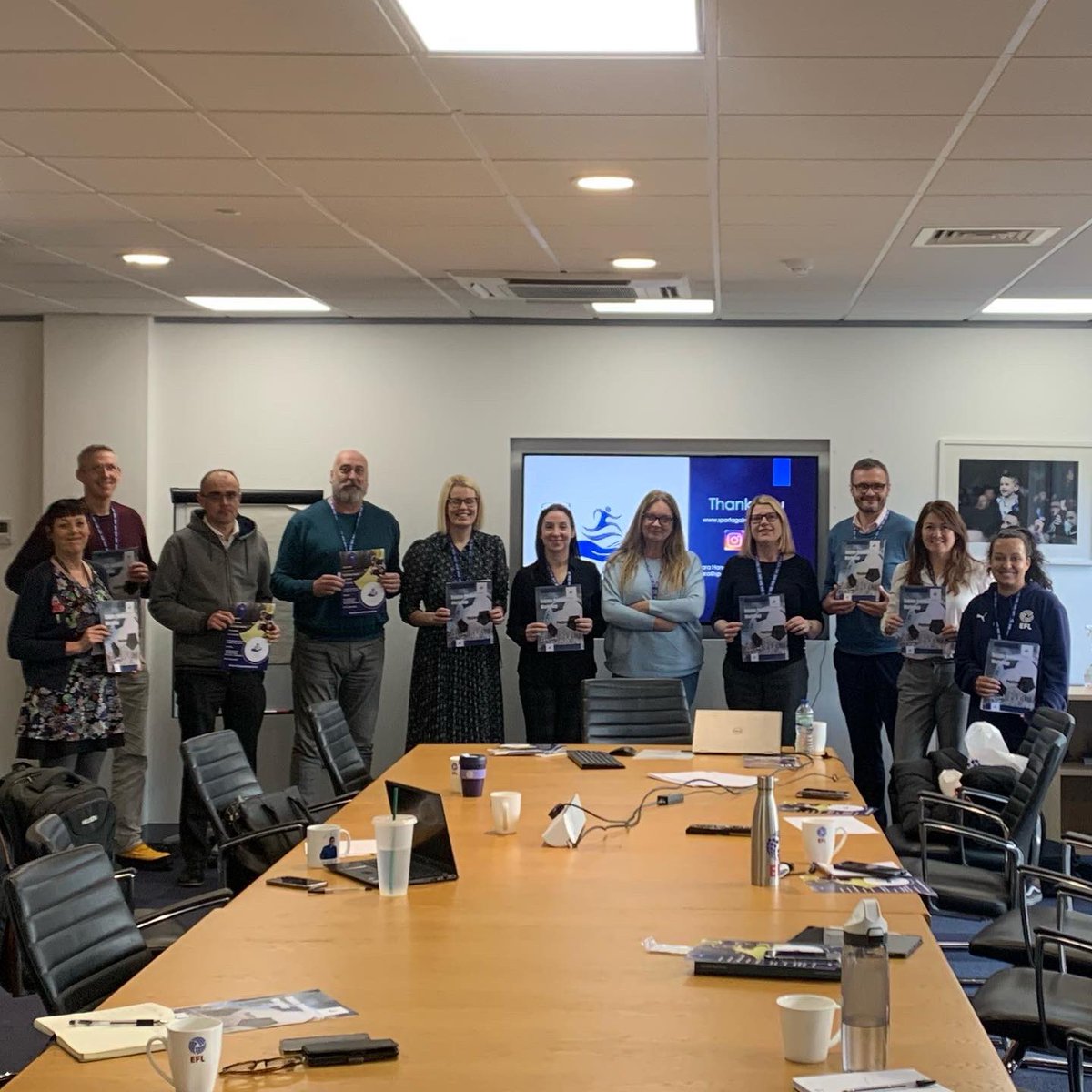 sportagainstsu1's tweet photo. Thank you to the staff at @EFL for inviting us in today to deliver a Suicide prevention workshop it’s #togetherwecreatechange  #SuicidePrevention #football https://t.co/rUn6p7NpHn