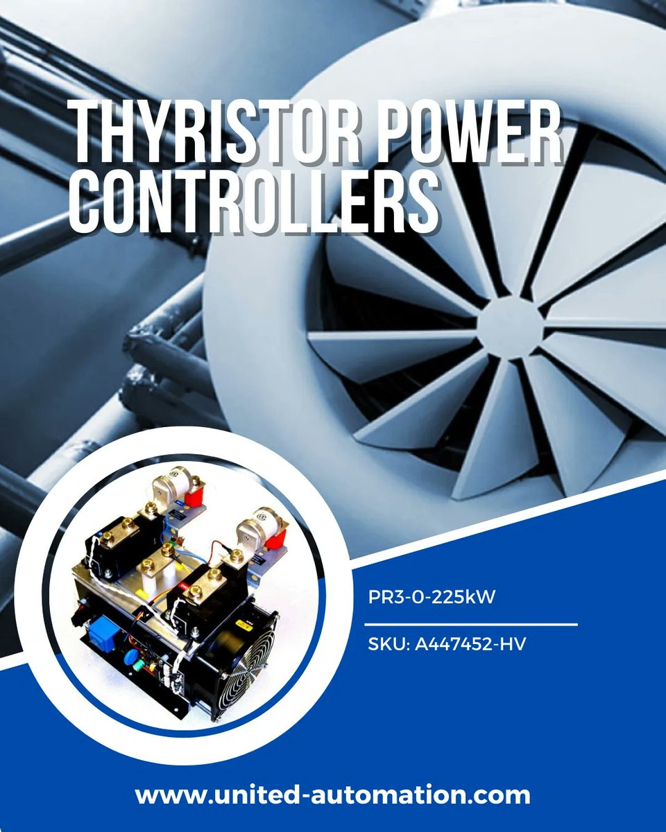 UA_Limited's tweet image. The PR3 range of thyristor stacks provides full seamless control of three phase resistive loads, using two thirds control technique. 
For more information, please contact us.
☎️+44(0)1704 516500
✉️enquiries@united-automation.com
🔗united-automation.com
#powerandcontrol