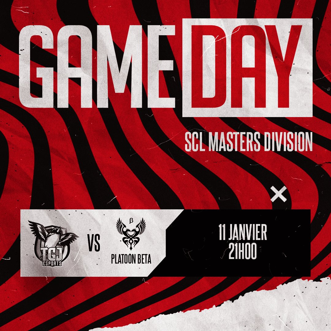 TGJ_Esports's tweet photo. GAME DAY ! 🐦
Nous jouons ce soir à 21h00 notre premier match de la saison SCL MASTER vs #PlatoonBeta !
#goTGJ https://t.co/gBDIW1KV7z