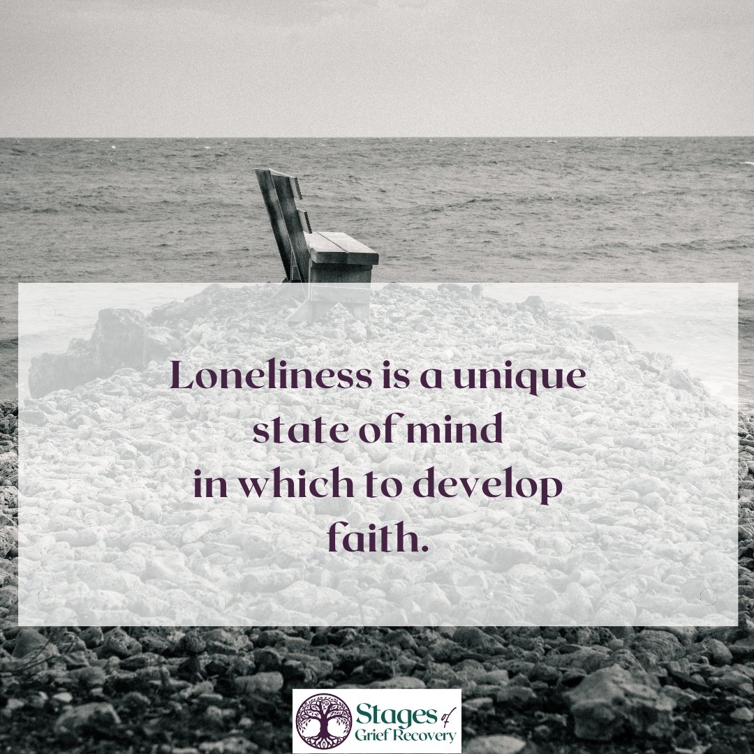 Loneliness is a unique state of mind in which to develop faith.
#grieftips #griefcoach #griefrecovery #grief #grievingwithgrace